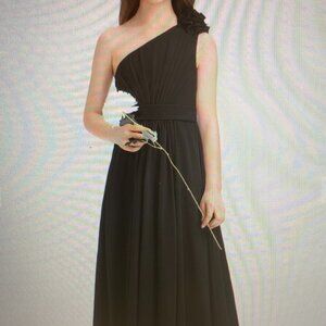 JJ's House Junior Bridesmaid Black Dress Size 12  Woren Once